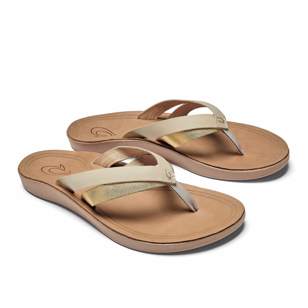 Sandalias Olukai Kaekae - Chanclas Mujer Cafes 20816-493